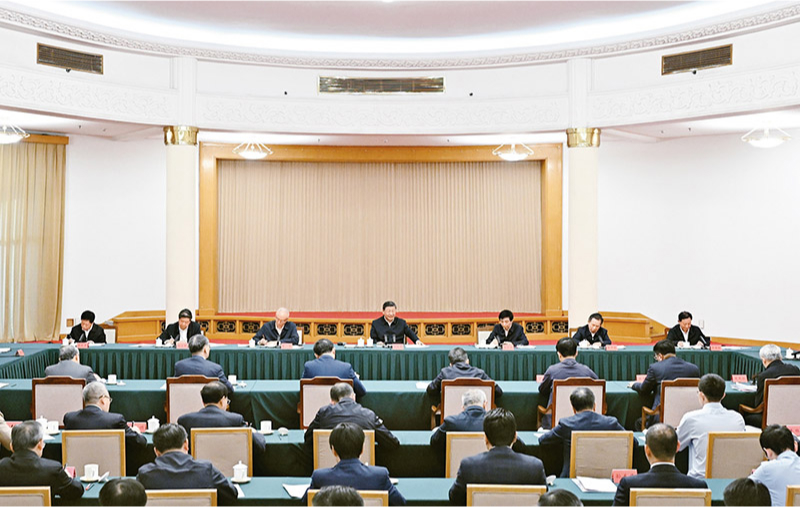 　2024年5月23日下午，中共中央總書(shū)記、國(guó)家主席、中央軍委主席習(xí)近平在山東省濟(jì)南市主持召開(kāi)企業(yè)和專家座談會(huì)并發(fā)表重要講話。 新華社記者 謝環(huán)馳/攝